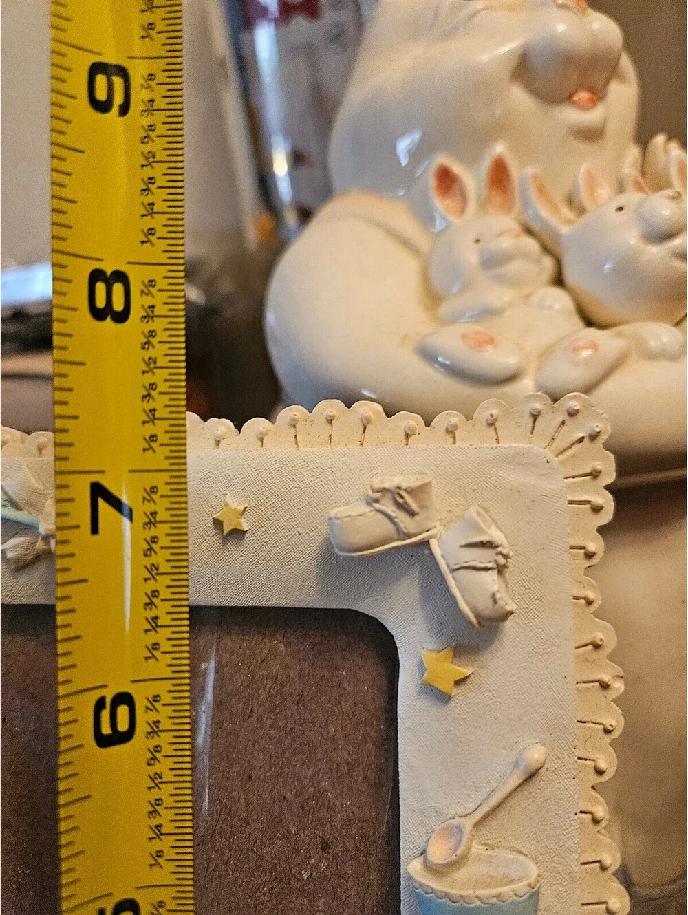 Vintage Baby Themed Decorative Picture Frame, 7x5-In